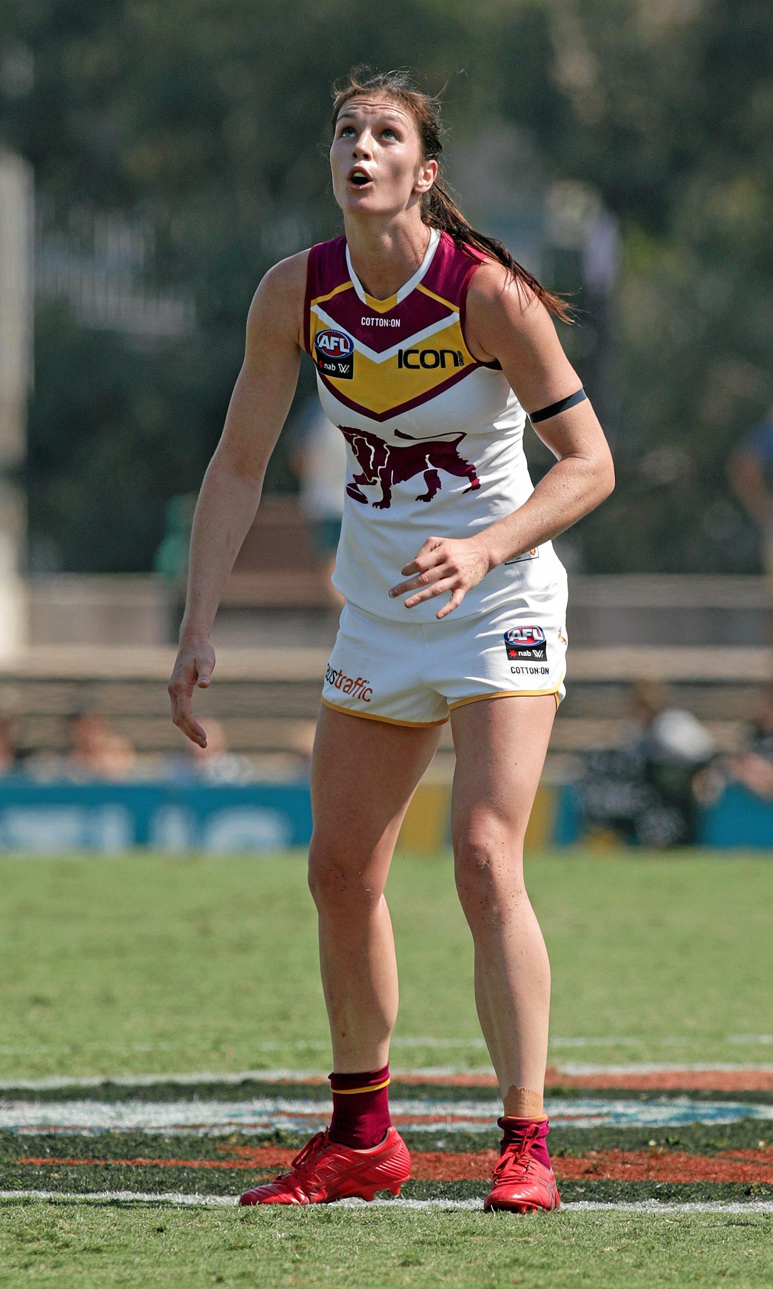 Jessy Keeffe of the Lions in action against Collingwood at Victoria Park last Sunday. Picture: David Layden