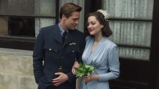 Rumours abound! (Pic: Allied starring Brad Pitt and Marion Cotillard)