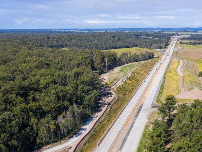 Section of new Pacific Highway upgrade.