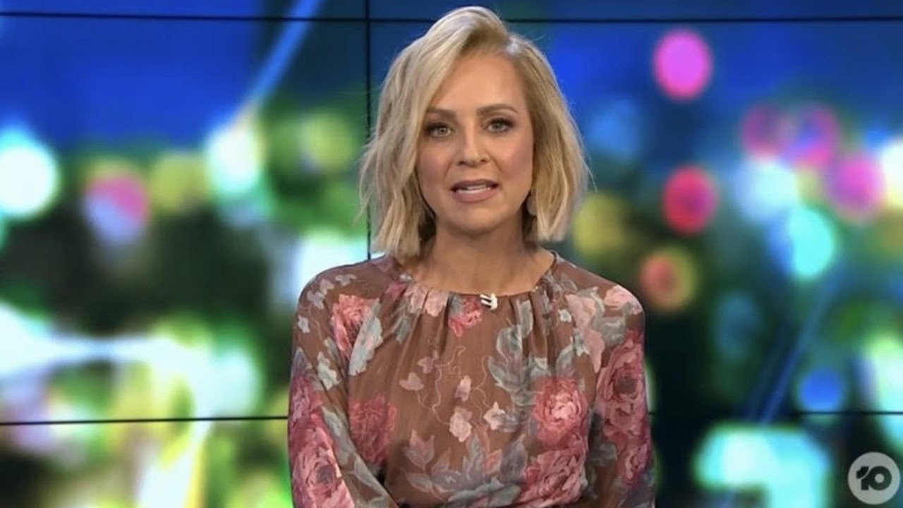 Carrie Bickmore commended Rebel for being so open. Picture: Channel 10