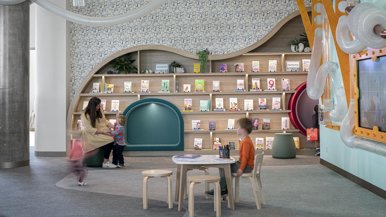 The kid’s library is one of two libraries to open in the $250 million Nicholas Street Precinct redevelopment.