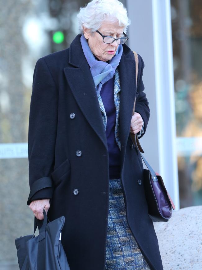 Former Family Court judge Josephine Maxwell outside court. Picture: John Grainger