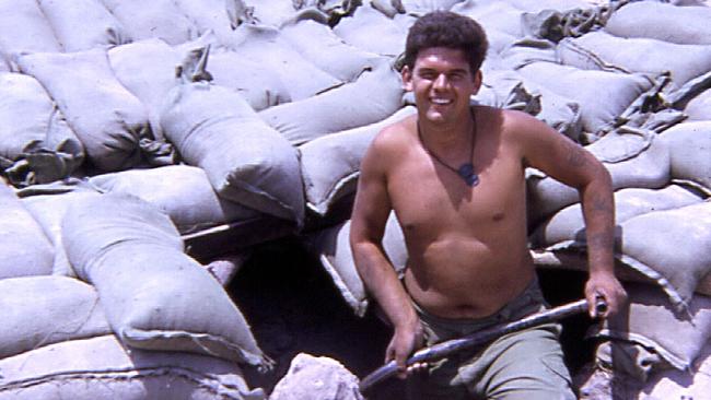 Brian Coward at work during the Vietnam War.