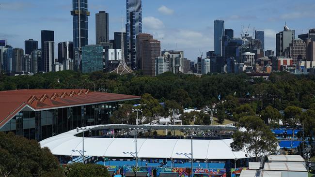 There have been calls to cancel the Australian Open tennis tournament in Melbourne. Picture: AAP