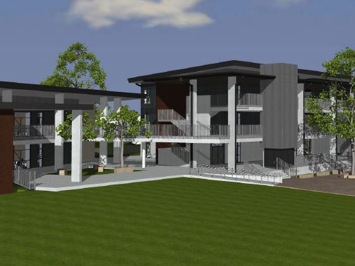 Artist's impression of new classroom blocks planned for MacKillop Catholic College, Woongarrah. Picture: supplied