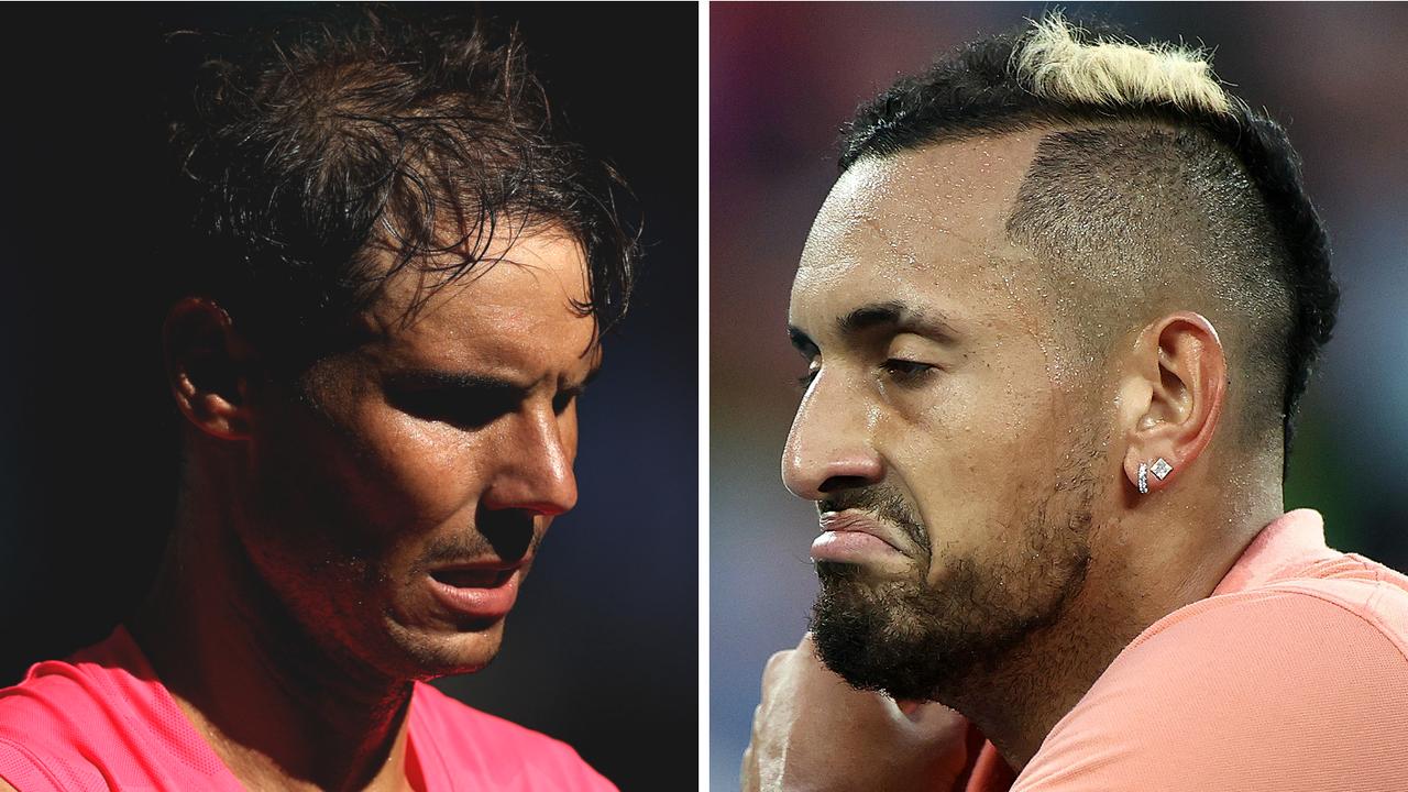 Rafael Nadal and Nick Kyrgios... not close mates.