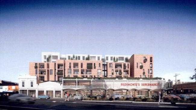 An artist’s impression of the complex viewed from St George’s Rd.