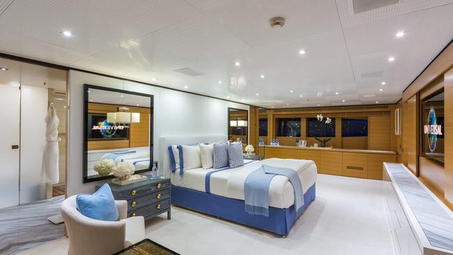 Ian Malouf' s super yacht Mischief . Picture: Ahoy Club