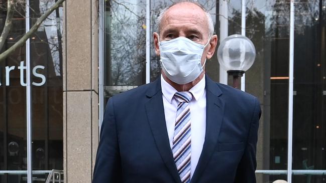 Chris Dawson leaves NSW Supreme Court. The former schoolteacher is alleged to have murdered his wife Lynette 40 years ago. Picture: NCA NewsWire/Jeremy Piper