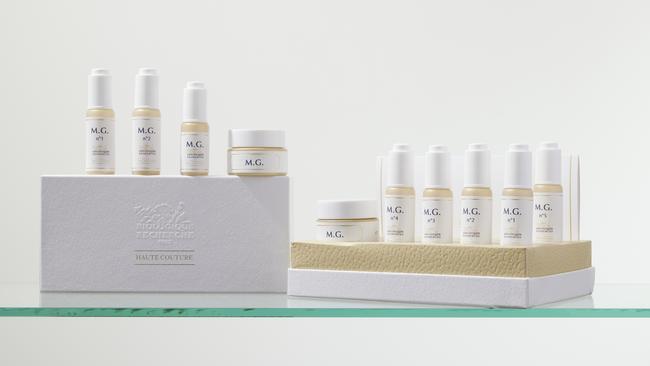 Some of the products used by clients undertaking the Haute Couture program. Photo: Supplied