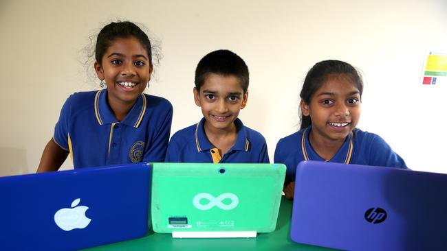 Quakers Hill Public school students. The school has topped the Blacktown region in the 2018 NAPLAN, according to new data. Picture: Justin Sanson