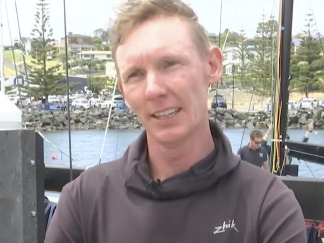 Porco Rosso sailor Luke Watkins recounts rescue during Sydney to Hobart yacht race., Picture: ABC News