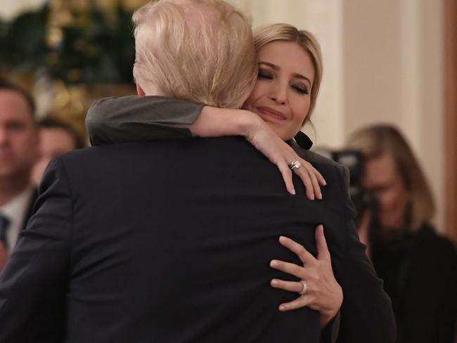 US President Donald Trump’s biggest female supporter, his daughter and senior advisor Ivanka. Picture: AFP