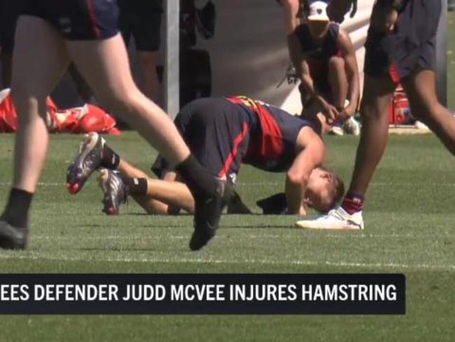 McVee training injury caught on camera