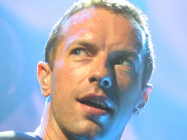 Chris Martin from British band Coldplay hold a concert at The Enmore Theatre as part of their Sydney 2014 tour. Picture: Richard Dobson