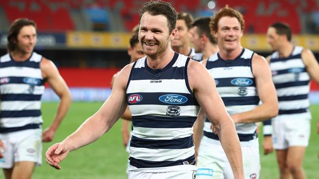 The experience of the likes of Patrick Dangerfield will be key for the Cats, come finals time. Picture: Getty Images