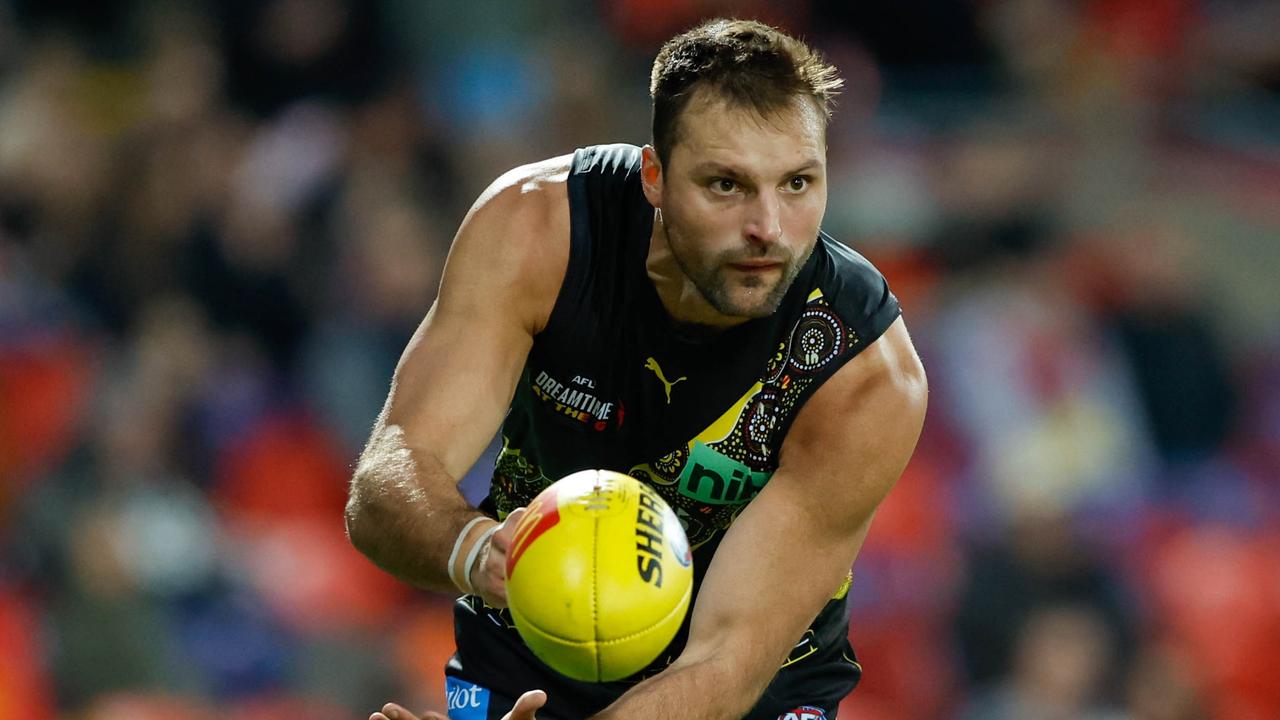 Toby Nankervis was injured late in the loss to Gold Coast. Picture: AFL Photos/Getty Images