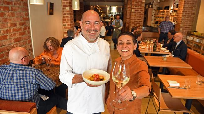 Fino Vino head chef David Swain and manager Sharon Romeo. Picture: Tom Huntley