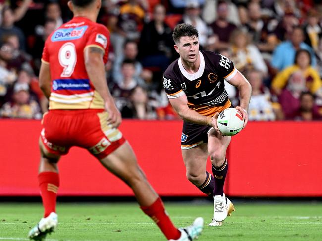 Jock Madden helped his Broncos to a win over the Dolphins in the round six Battle of Brisbane. Picture: Bradley Kanaris/Getty Images