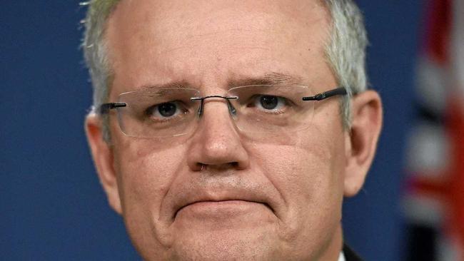 Federal Treasurer Scott Morrison speaks at press conference in Sydney, Wednesday, March 30, 2016. Picture: MICK TSIKAS