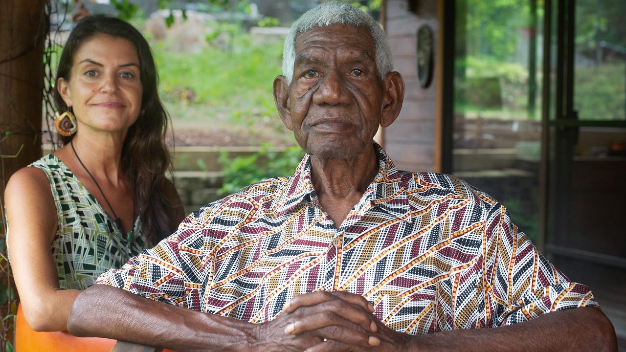 Rev. Dr Djiniyini Gondarra OAM and Luku Ngärra: The Law of the Land director and producer Sinem Saban. Ms Saban says the documentary touches on very live conversations around crime and welfare dependency in remote communities. Picture: Eve Jeffery.