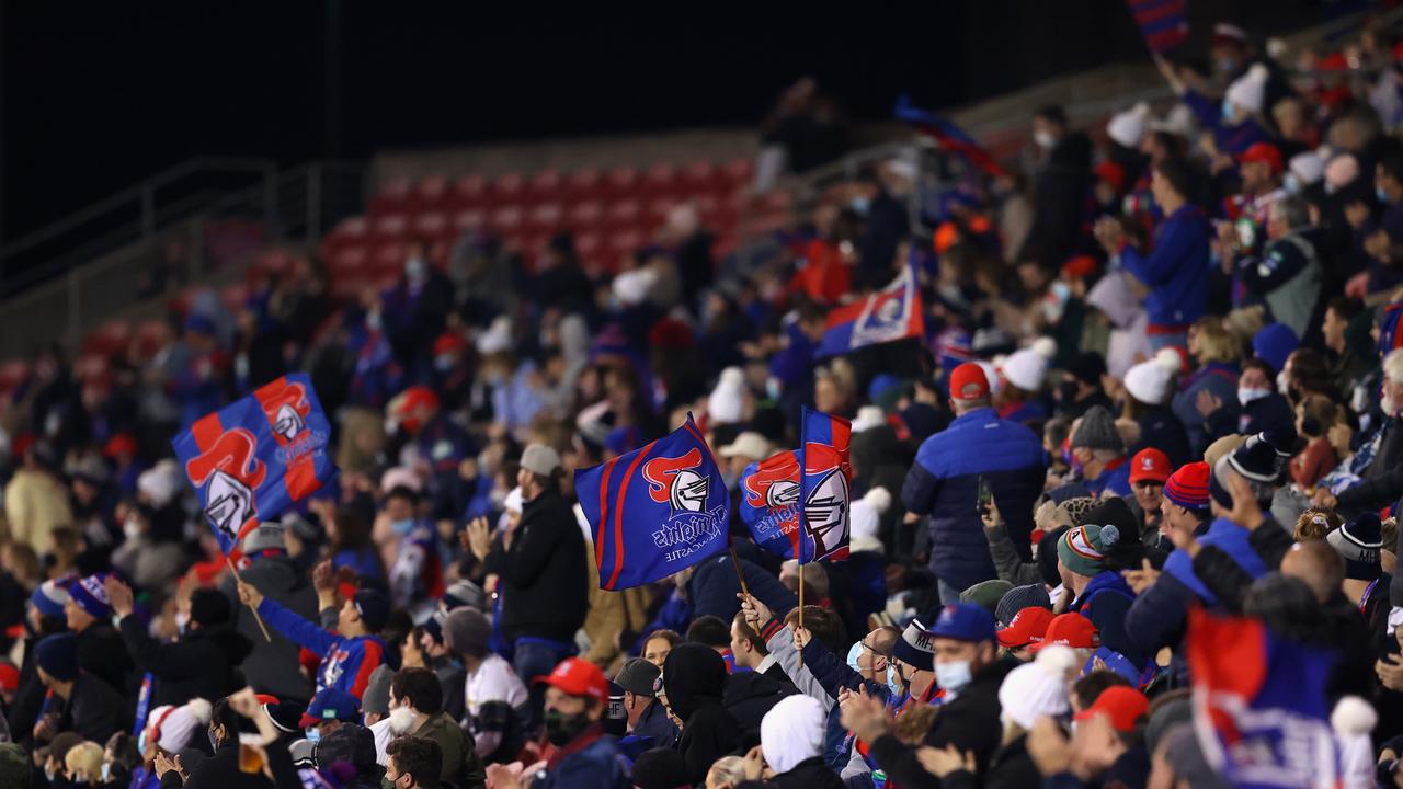 With Sydney in lockdown it was good to see a crowd at Newcastle. Picture: Getty Images.