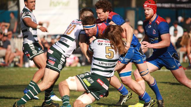 Manly stunned Warringah to win the Battle of the Beaches. Pic: Karen Watson.