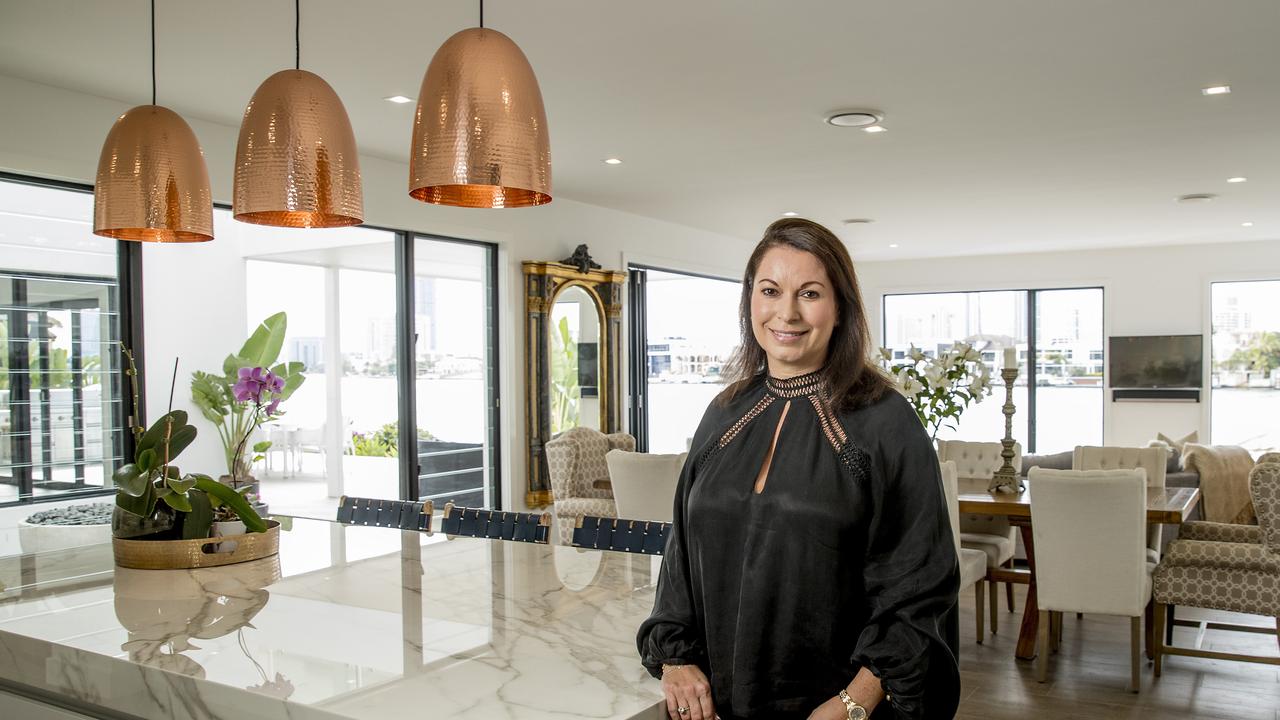 Nicole Bricknell in the mansion’s kitchen area. Picture: Jerad Williams.