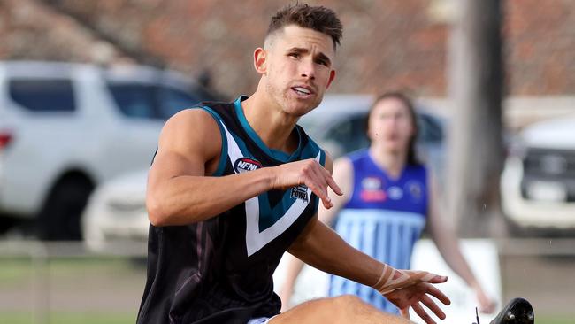 Luke Wilson in action for Laurimar. Picture: George Salpigtidis