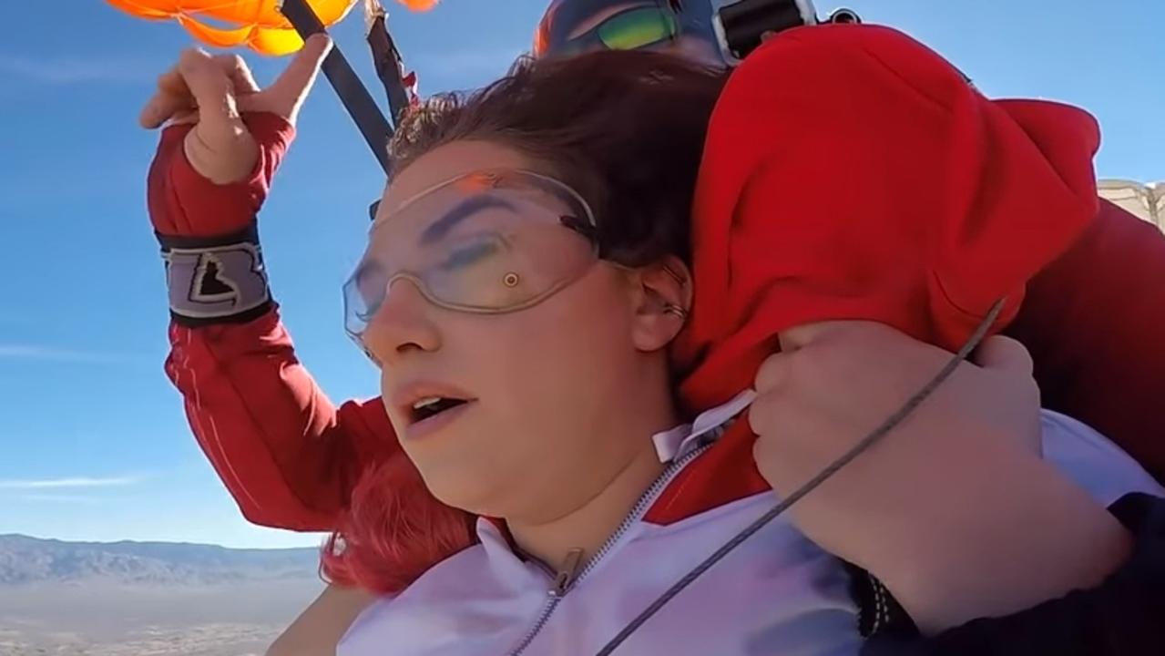 Tandem skydive goes wrong Video captures freak accident The Courier Mail