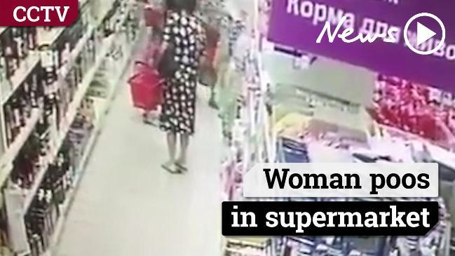 Woman Shits In Supermarket