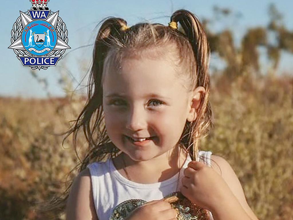 Cleo Smith, 4, went missing from a WA campground on October 16. Picture: Handout/WA Police/AFP