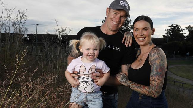 One Nation’s Stuart Bonds with his wife Sini Ariell. Picture: Chris Pavlich.