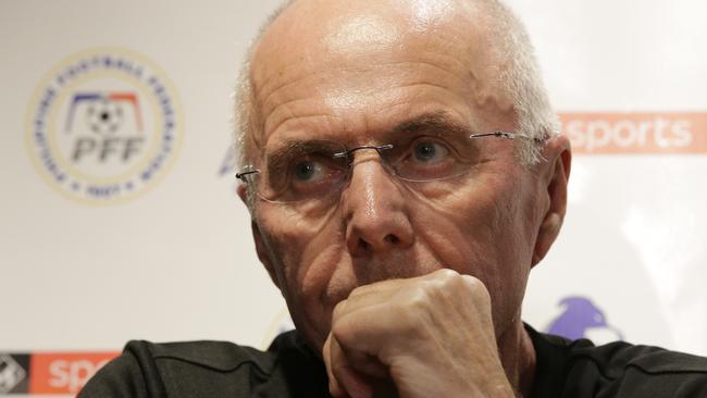 Philippines national football team head coach Sven-Goran Eriksson. Picture: AP