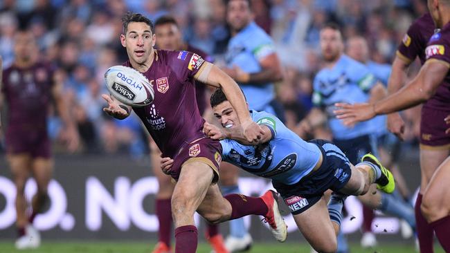 Billy Slater will play his final Origin match in Brisbane. (AAP Image/Dan Himbrechts)