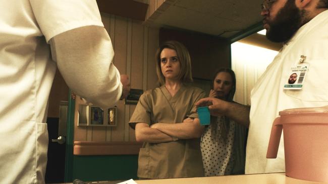 Claire Foy in a scene from the movie Unsane. 20th Century Fox films.