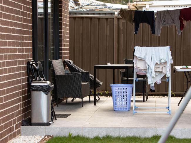 The baby was abandoned on the doorstep of this Blacktown residence. Picture: Julian Andrews.