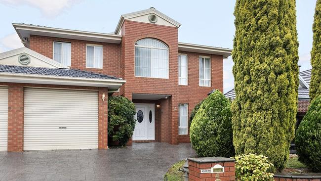 The house has four bedrooms and three bathrooms and is set on a 500sq m block.