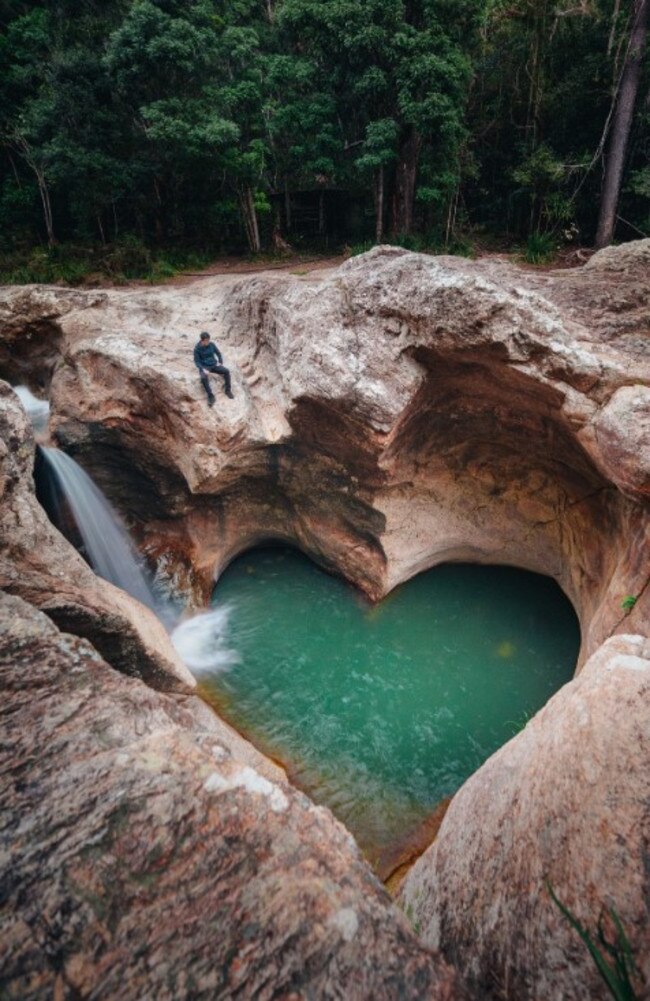 Killarney Falls also known as the heart-shaped rockpools. Photo: Supplied