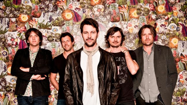 Members of Australian rock band Powderfinger.