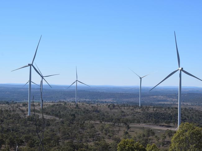 Cooper's Gap Wind Farm is the largest wind farm by capacity in Australia with enough energy to power 264,000 Australian homes. Photo: Emily Bradfield