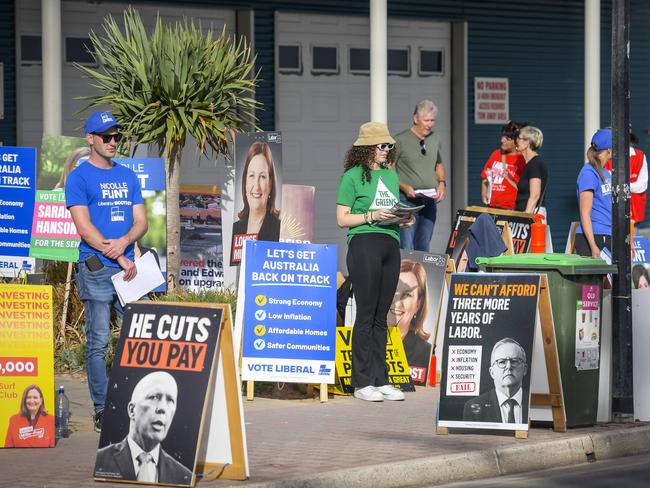 ADELAIDE, AUSTRALIA - NewsWire Photos -APRIL 24, 2025: Early voting stations.The Seat of Boothby at Brighton surf club. Picture: NewsWire / Roy VanDerVegt