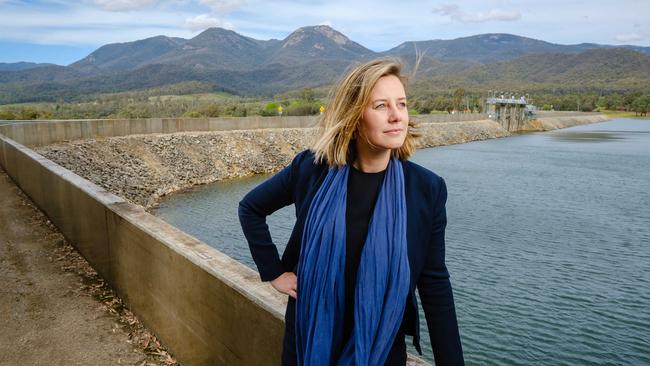 Opposition water spokeswoman Steph Ryan at Lake Buffalo.