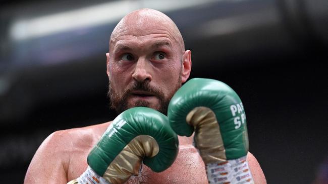 Heavyweight title holder Britain's Tyson Fury. Picture: JUSTIN TALLIS / AFP