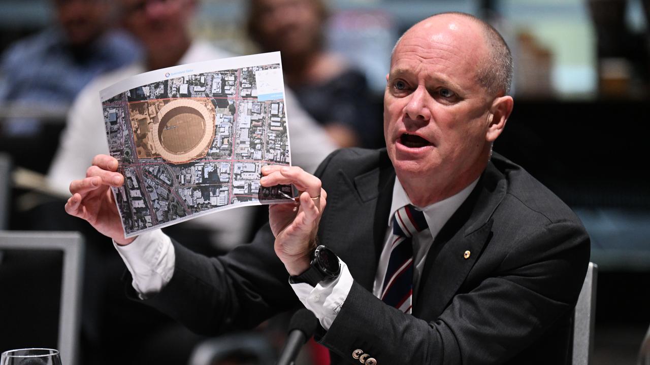 Former lord mayor Campbell Newman fronts the hearing.