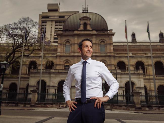 17th July 2024David Crisafulli standing outside Qld Parliament.Photo: Glenn Hunt / The Australian