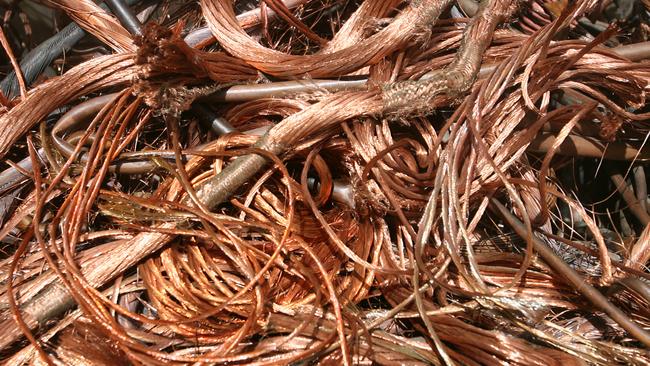 Copper wire ready for recycling. Generic image.