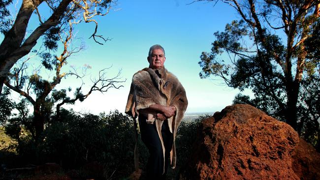 Federal Liberal MP Ken Wyatt in traditional Noongar costume, Gooseberry Hill.