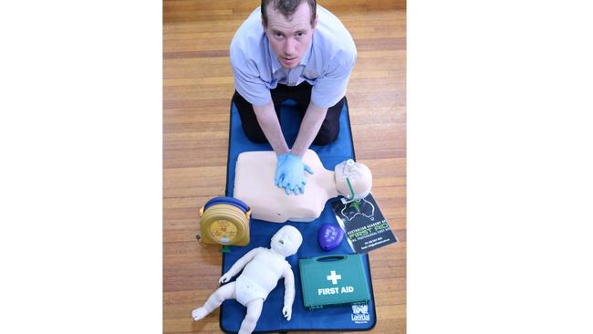 Professional First Aid owner Matthew Fraser of Burnie, Tasmania, who has received a refund from The Community Network. Picture: Casey Lane