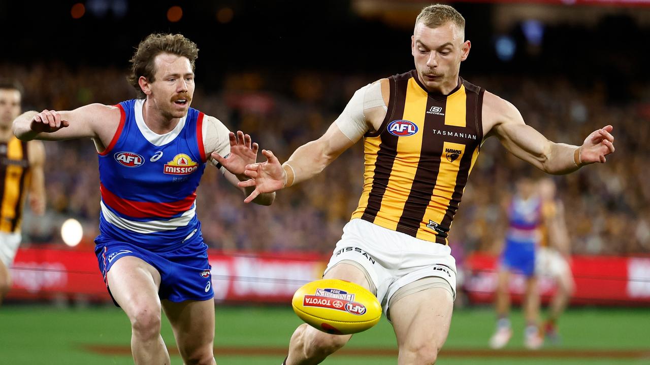 Hawthorn midfielder James Worpel says his side is excited to be heading back to the Adelaide Oval for a fourth time this season for Friday’s semi-final. Picture: Michael Willson / Getty Images